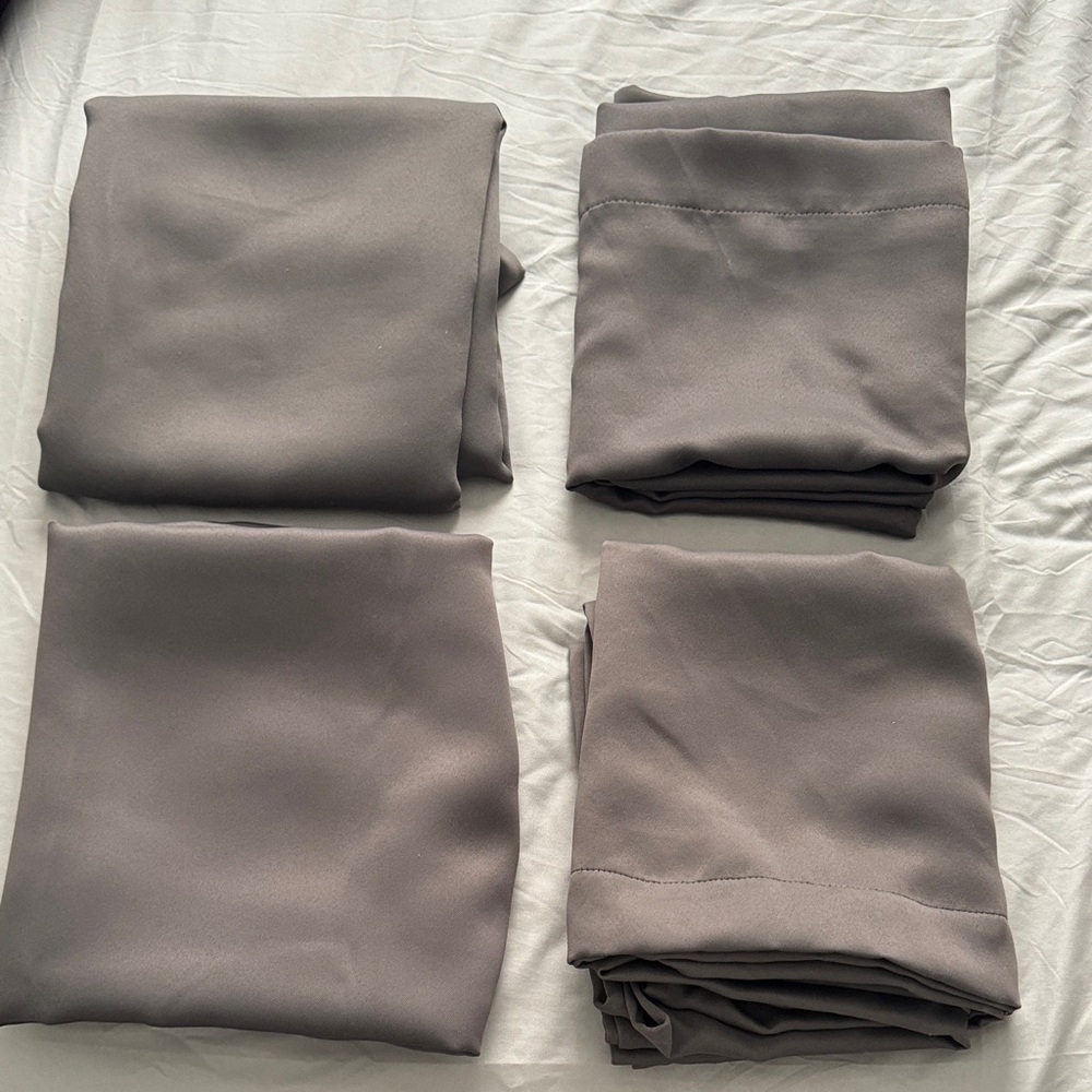 Eclipse Smoke Gray 4 curtain panels
